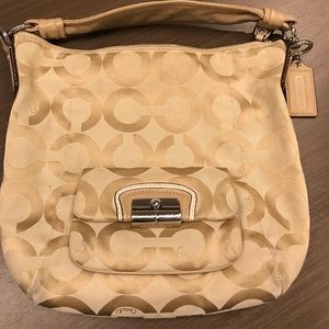 Tan Coach Crossbody Purse